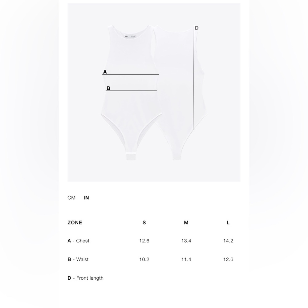 ZARA BANDEAU BODYSUIT NWT - Picture 5 of 5